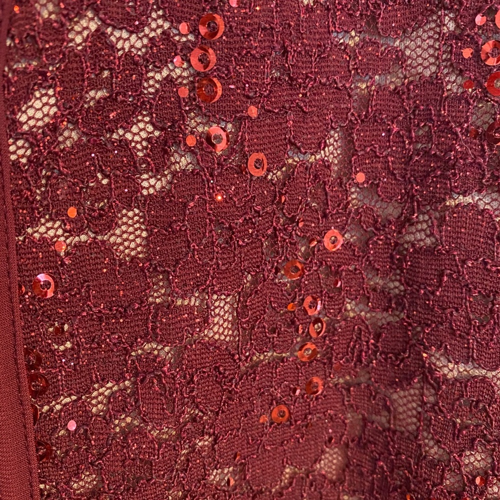 Morgan and Co Full Length Maroon Gown - Picture 3 of 9